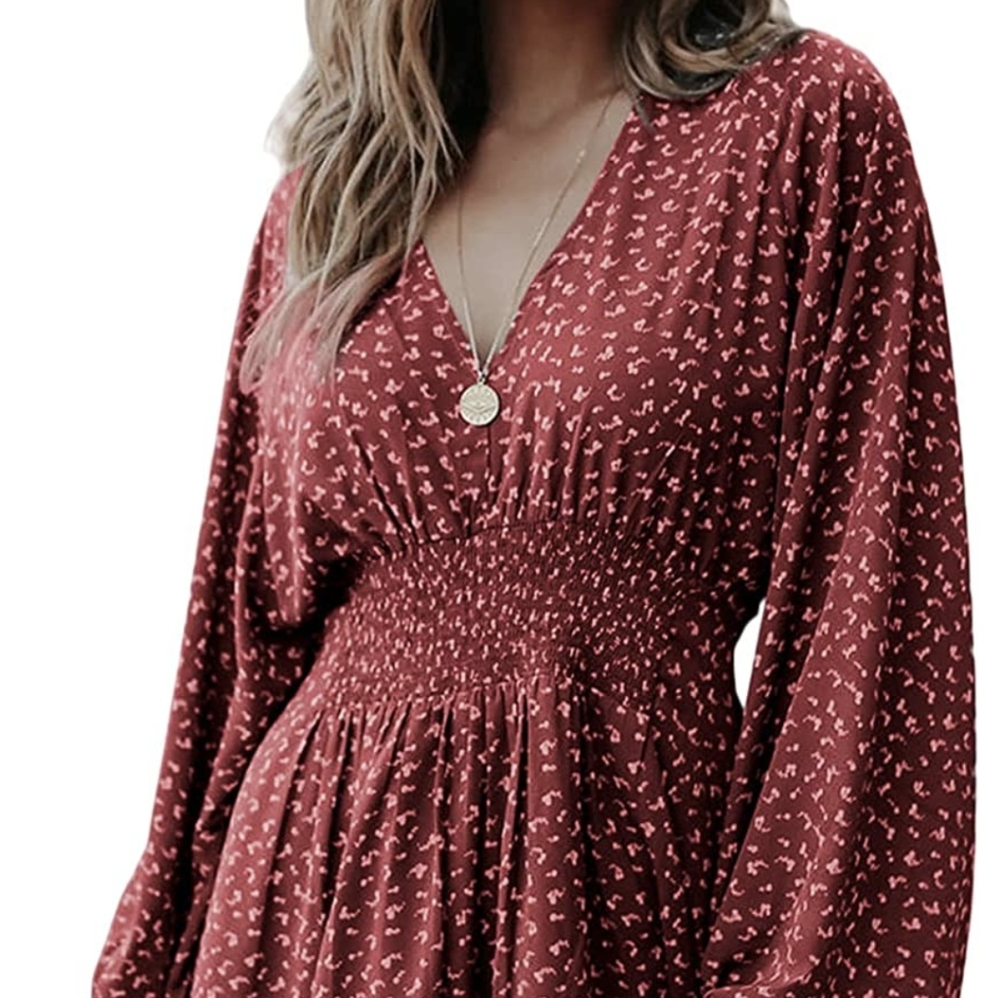 NWT Women's Smocked Waist Casual Dress Size Medium